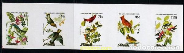 Sellos: 201615 MNH AITUTAKI 1985 BICENTENARIO DEL NACIMIENTO DEL ORNITOLOGO J.J. AUDUBON