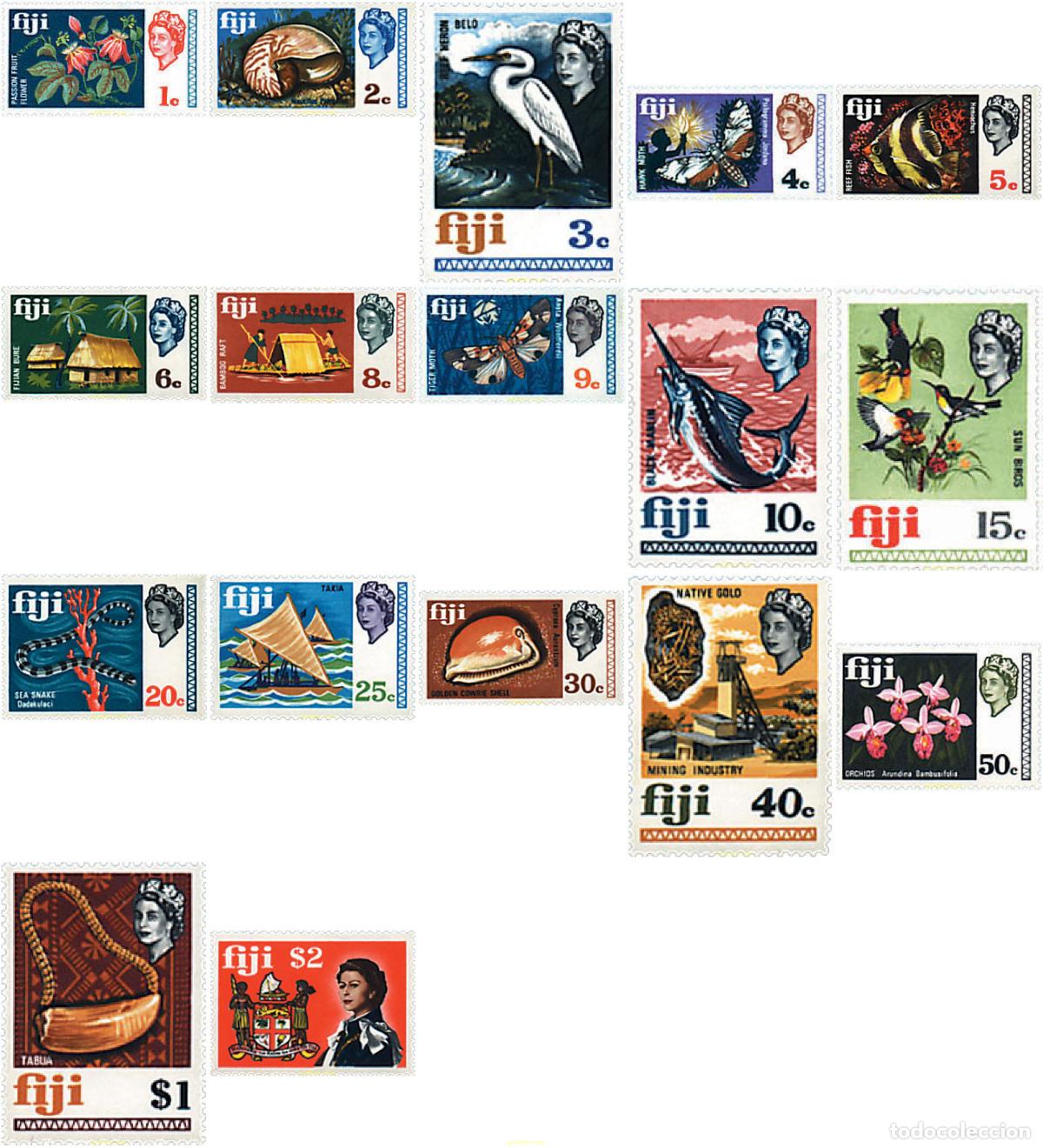 Sellos: 94614 MNH FIJI 1969 MOTIVOS VARIOS