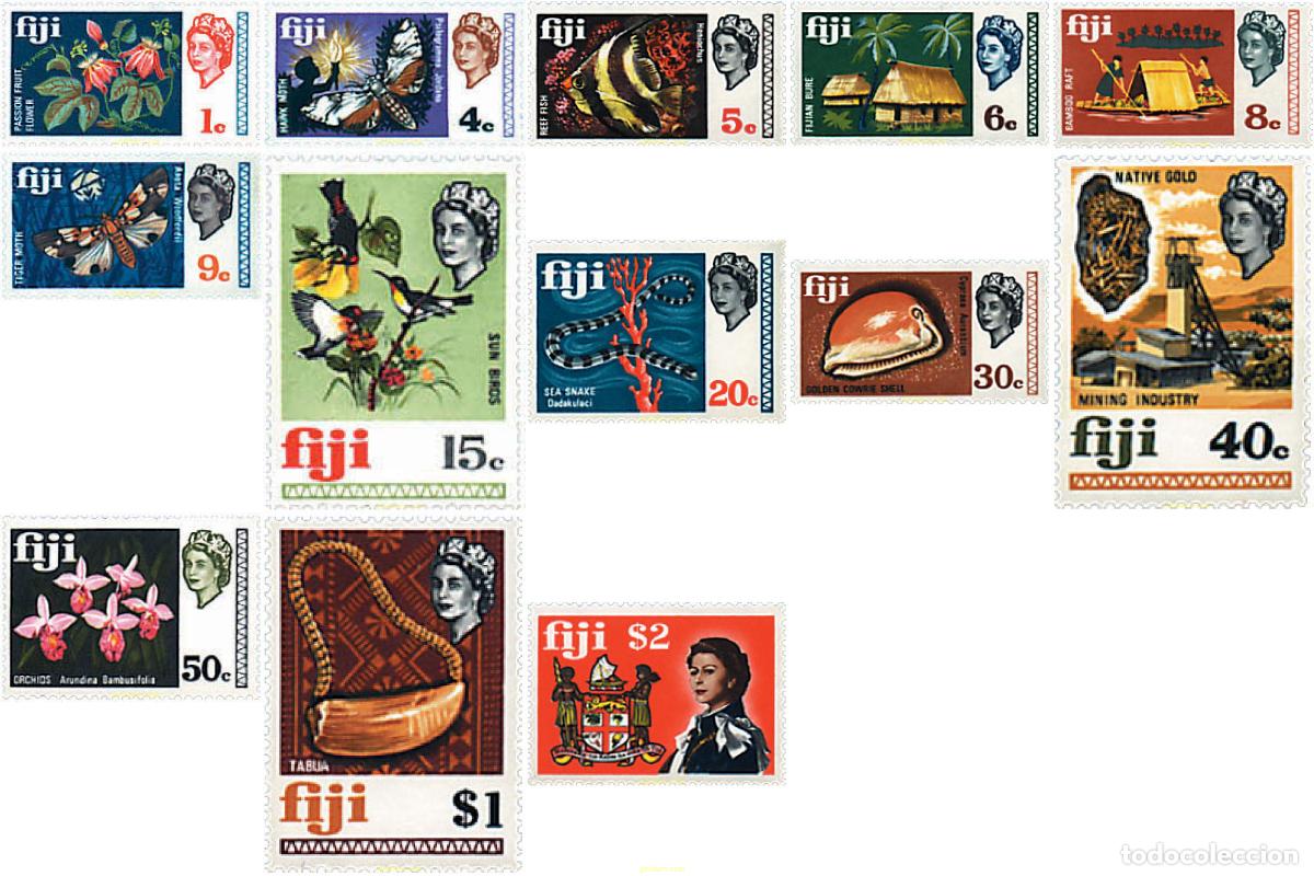 Sellos: 322109 MNH FIJI 1969 MOTIVOS VARIOS