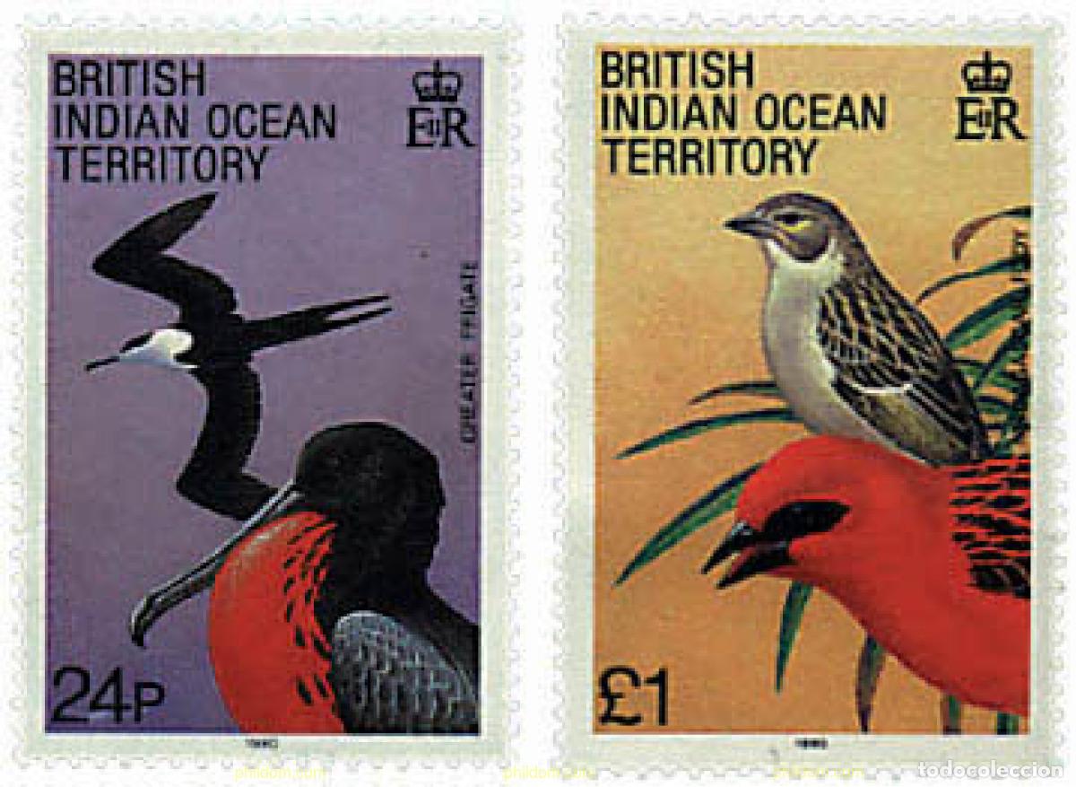 Sellos: 593683 MNH OCEANO INDICO BRITANICO 1990 AVES
