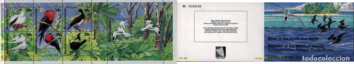Sellos: 3370 MNH MARSHALL Islas 1991 AVES MARINAS