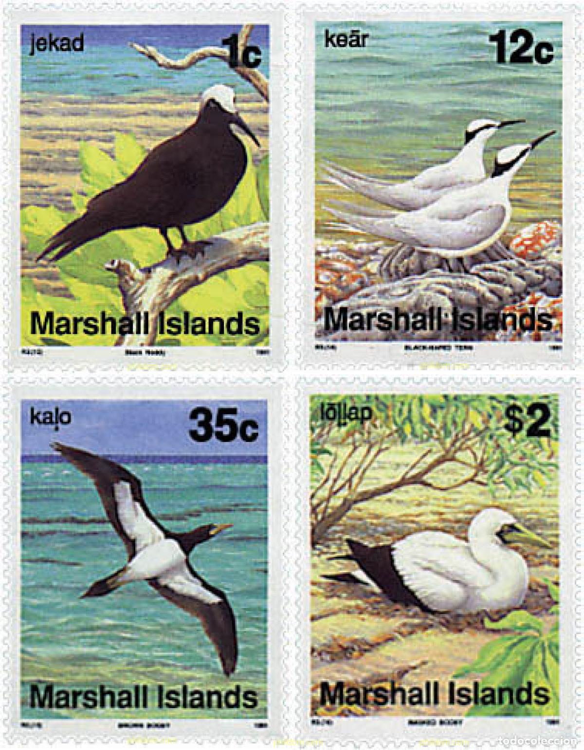Sellos: 44310 MNH MARSHALL Islas 1991 AVES
