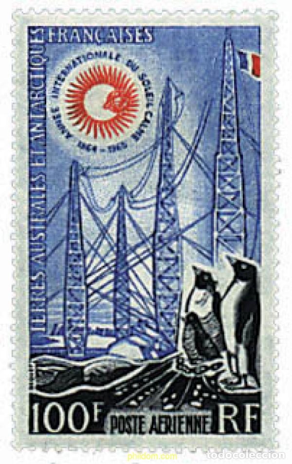 Sellos: 578962 MNH ANTARTIDA FRANCESA 1963 A&Ntilde;O INTERNACIONAL DEL SOL EN CALMA