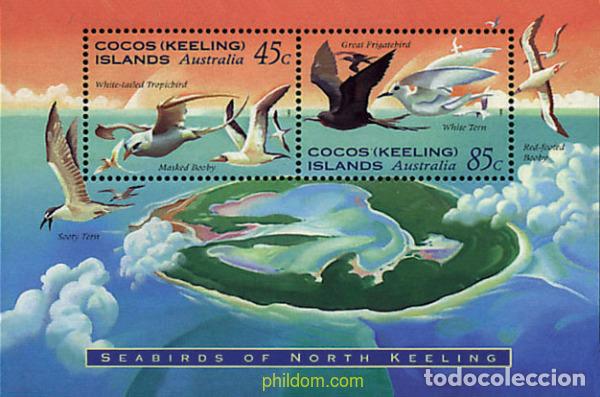 Sellos: 44269 MNH COCOS Islas 1995 AVES MARINAS