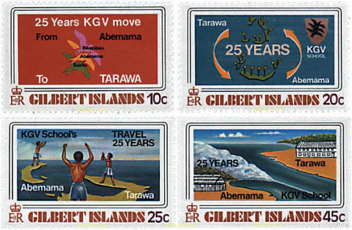 Sellos: 35627 MNH GILBERT 1978 25 ANIVERSARIO DEL RETORNO DE LA ESCUELA JORGE V, A TARAWA