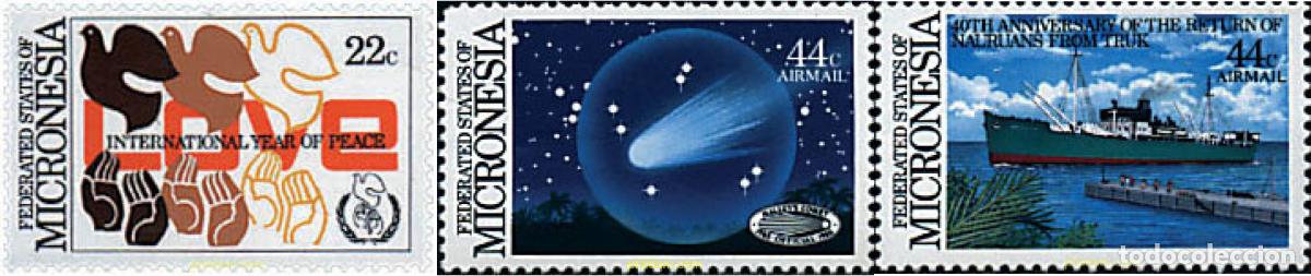 Sellos: 31855 MNH MICRONESIA 1986 A&Ntilde;O INTERNACIONAL DE LA PAZ
