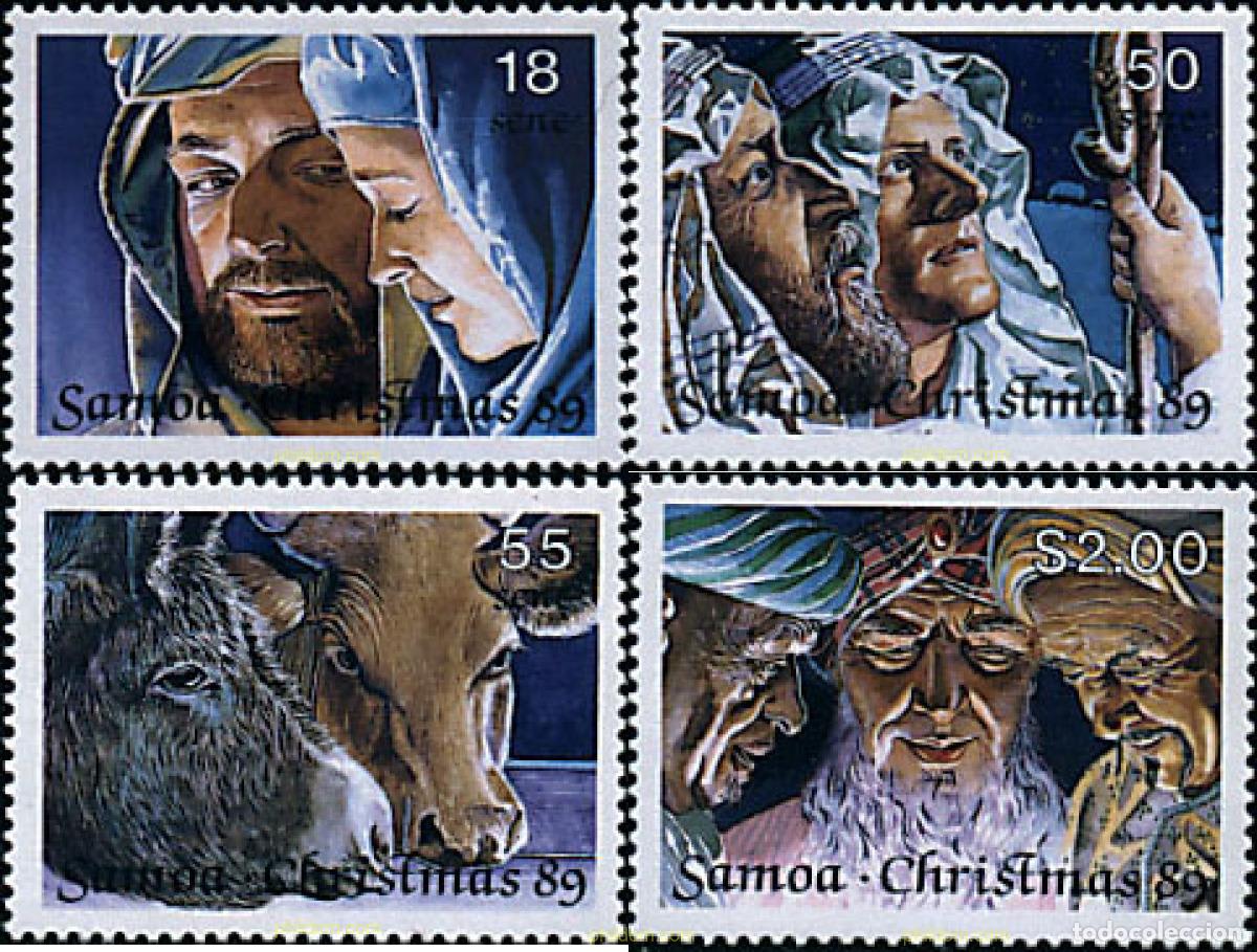 Sellos: 45535 MNH SAMOA 1989 NAVIDAD - Foto 1