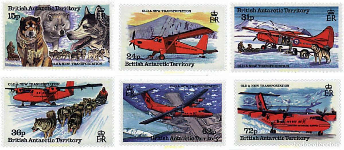 Sellos: 37373 MNH ANTARTIDA BRITANICA 1994 MEDIOS DE TRANSPORTE
