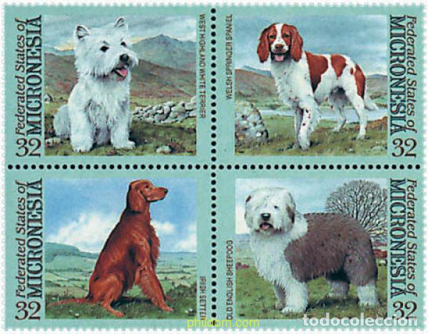 Sellos: 5835 MNH MICRONESIA 1995 PERROS DE RAZA - Foto 1