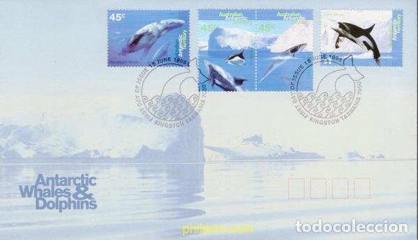 Sellos: 402364 MNH ANTARTIDA AUSTRALIANA 1995 CETACEOS