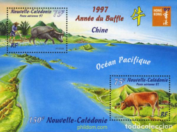 Sellos: 44592 MNH NUEVA CALEDONIA 1997 A&Ntilde;O LUNAR CHINO - A&Ntilde;O DEL BUEY