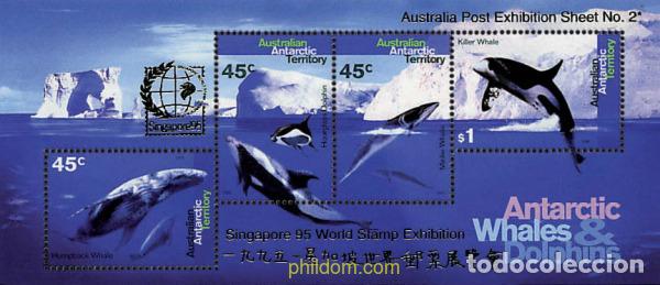 Sellos: 50675 MNH ANTARTIDA AUSTRALIANA 1995 SINGAPORE 95. EXPOSICION FILATELICA INTERNACIONAL