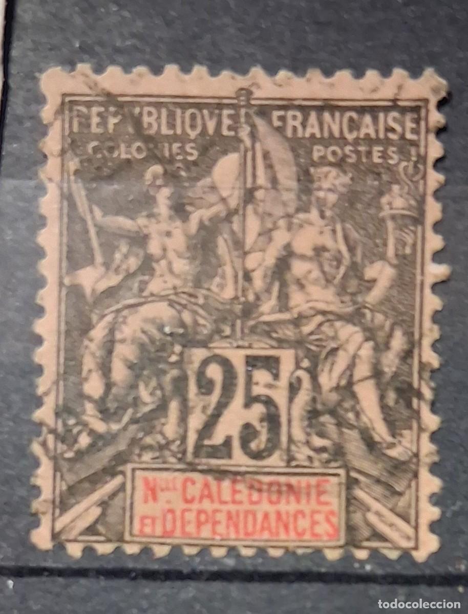 Sellos: NUEVA CALEDONIA Y DEPENDENCIAS, 1892, CAT.YT. 48.