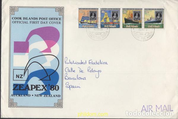 Sellos: 660521 MNH COOK Islas 1980 ZEAPEX 80. EXPOSICION FILATELICA INTERNACIONAL