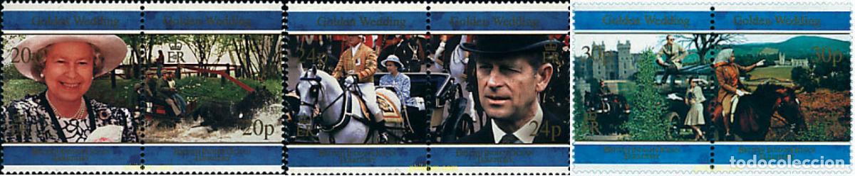 Sellos: 5851 MNH OCEANO INDICO BRITANICO 1997 BODAS DE ORO DE LA REINA ISABEL II