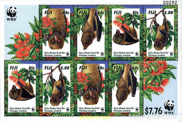 Sellos: 12672 MNH FIJI 1997 MURCIELAGO CARA DE MONO DE FIJI