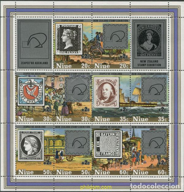 Sellos: 60522 MNH NIUE 1980 ZEAPEX 80. EXPOSICION FILATELICA INTERNACIONAL