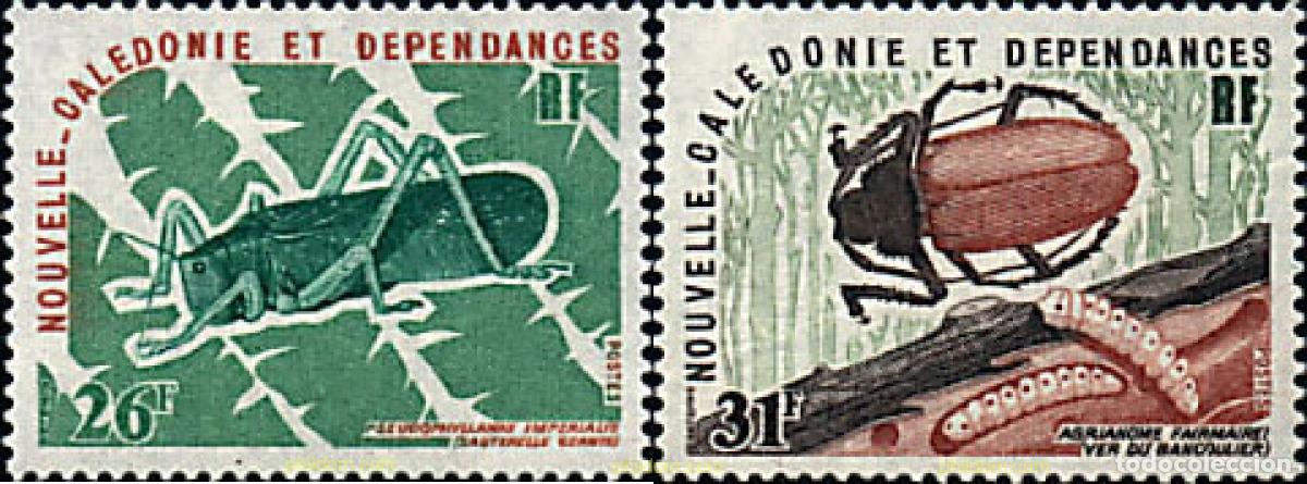 Sellos: 44472 MNH NUEVA CALEDONIA 1977 INSECTOS