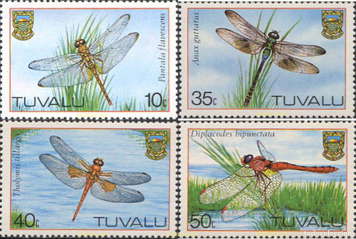Sellos: 42853 MNH TUVALU 1983 LIBELULAS
