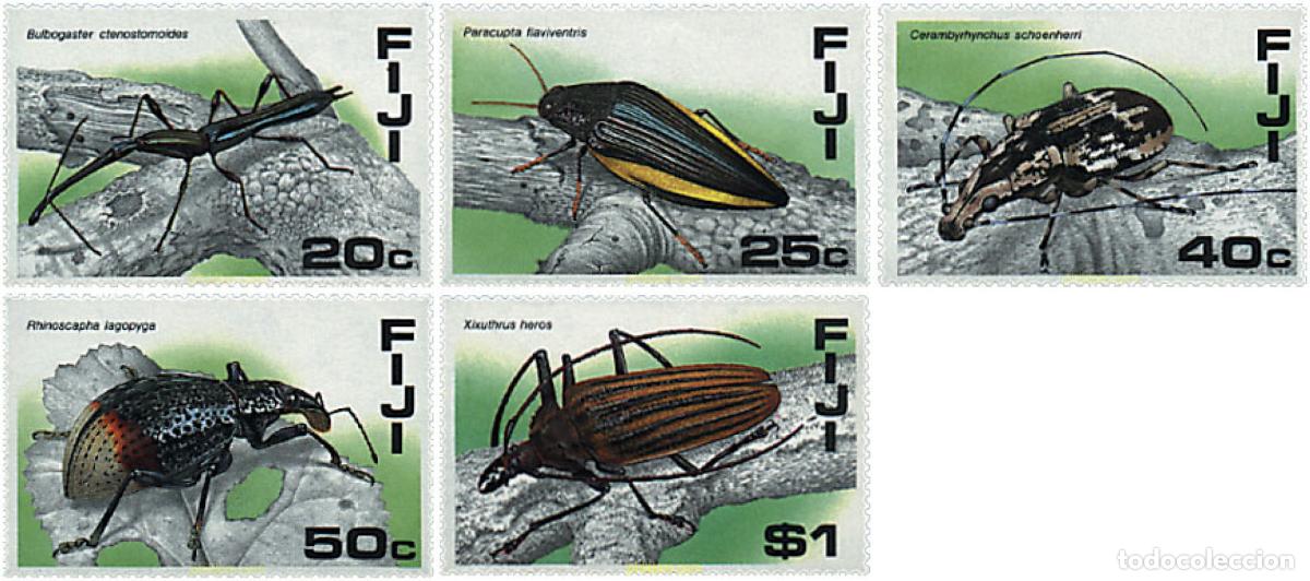 Sellos: 43331 MNH FIJI 1987 INSECTOS