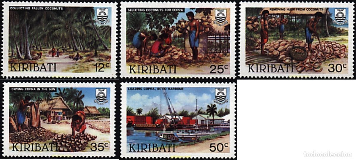Francobolli: 44215 MNH KIRIBATI 1983 LA INDUSTRIA EN COPRAH