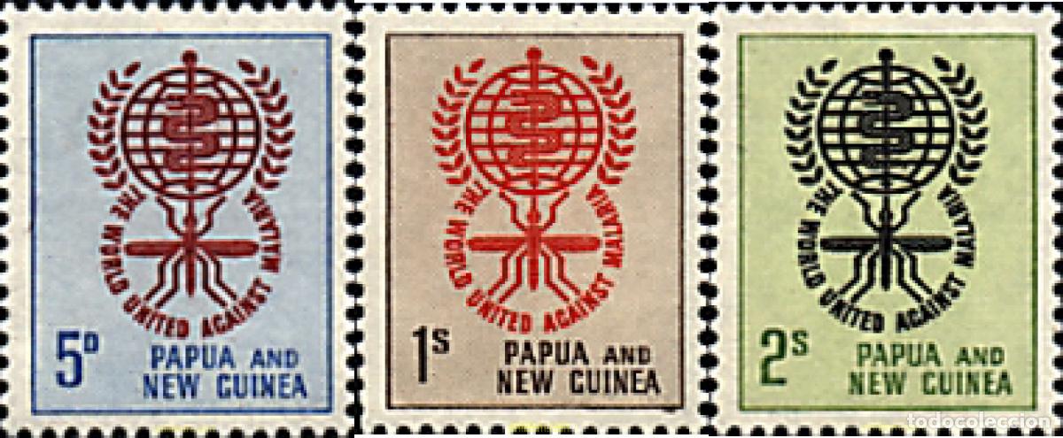 Francobolli: 162262 MNH PAPUA NUEVA GUINEA 1962 ERRADICACION DE LA MALARIA
