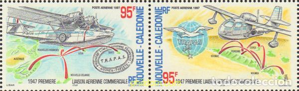 Sellos: 571768 MNH NUEVA CALEDONIA 1997 50 ANIVERSARIO DEL PRIMER ENLACE AEREO
