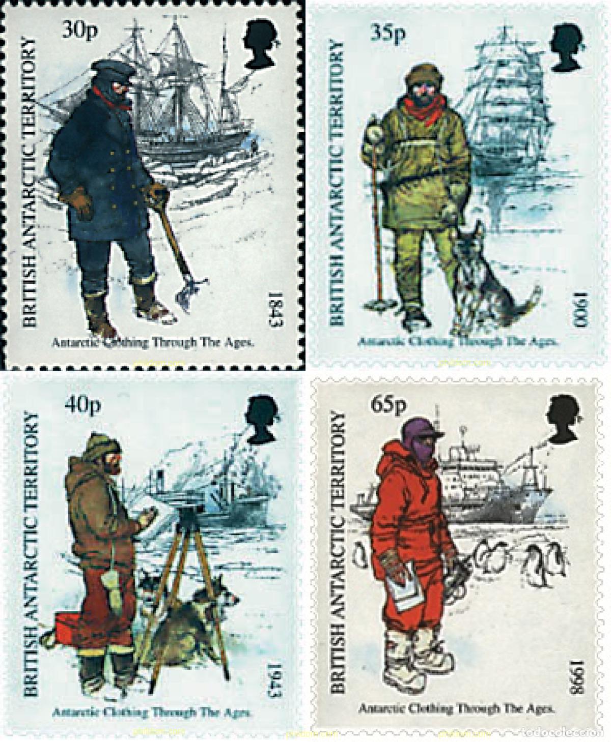 Sellos: 50291 MNH ANTARTIDA BRITANICA 1998 TRAJES TIPICOS DE LA ANTARTIDA