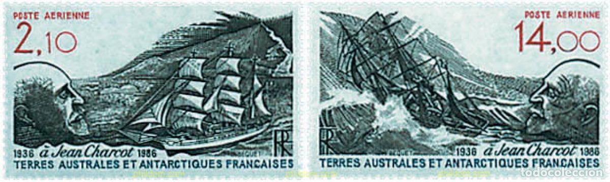 Sellos: 50266 MNH ANTARTIDA FRANCESA 1986 HOMENAJE A JEAN CHARCOT