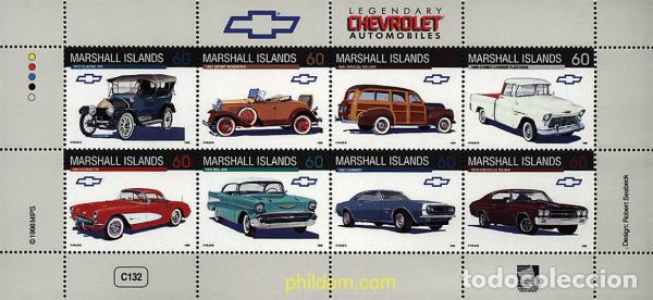 Sellos: 275889 MNH MARSHALL Islas 1998 AUTOMOVILES CHEVROLET