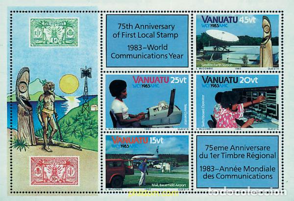 Sellos: 49153 MNH VANUATU 1983 A&Ntilde;O MUNDIAL DE LAS COMUNICACIONES