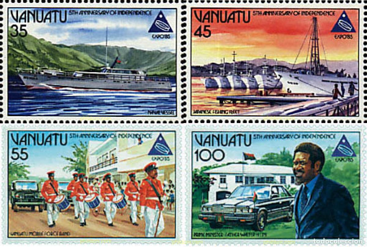 Sellos: 42728 MNH VANUATU 1985 5 ANIVERSARIO DE LA INDEPENDENCIA