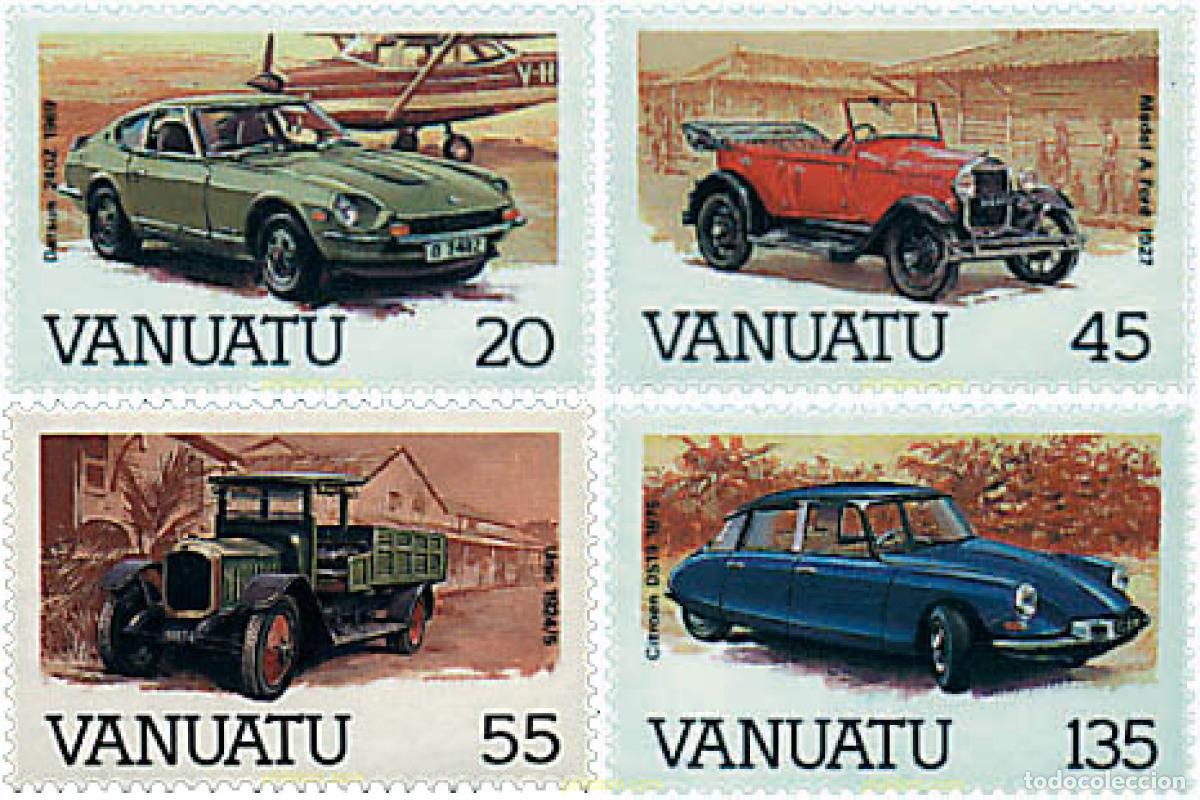 Sellos: 46249 MNH VANUATU 1987 AUTOMOVILES