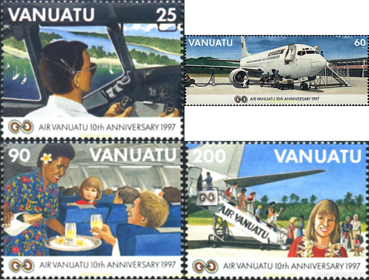 Sellos: 42737 MNH VANUATU 1997 10 ANIVERSARIO DE AIR VANUATU