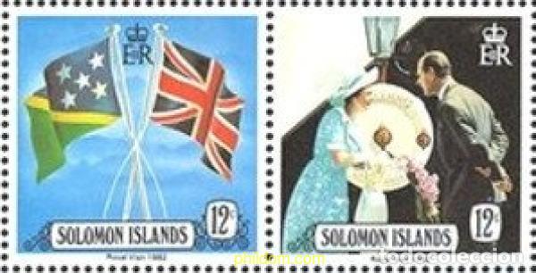 Sellos: 6846 MNH SALOMON 1982 VISITA REAL
