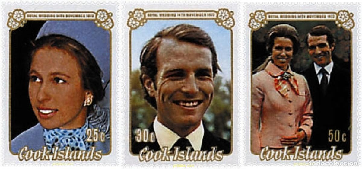 Sellos: 65549 MNH COOK Islas 1973 BODA DE LA PRINCESA ANA Y EL CAPITAN MARK PHILLIPS
