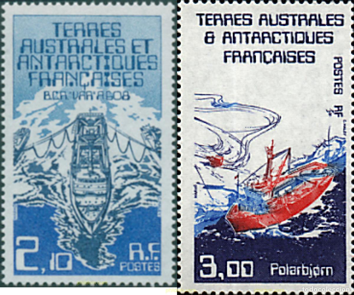 Sellos: 42312 MNH ANTARTIDA FRANCESA 1986 BARCOS DE ENLACE CON LA ANTARTIDA