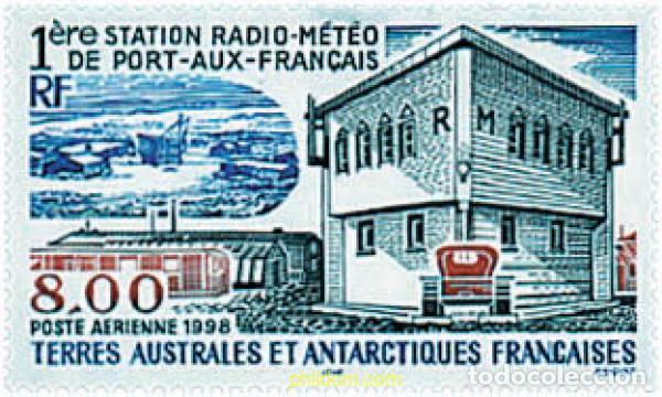 Sellos: 49159 MNH ANTARTIDA FRANCESA 1998 PRIMERA ESTACION DE RADIO-METEREOLOGIA