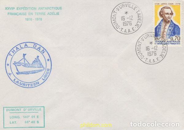 Sellos: 645768 MNH ANTARTIDA FRANCESA 1976 200 ANIVERSARIO DEL VIAJE POR EL OCEANO ANTARTICO