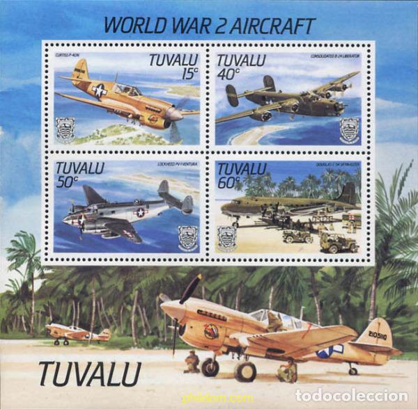 Sellos: 42831 MNH TUVALU 1985 AVIONES DE LA SEGUNDA GUERRA MUNDIAL