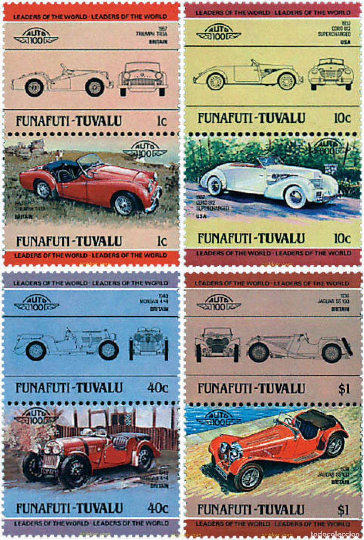 Sellos: 6761 MNH TUVALU. Funafuti 1984 AUTOMOVILES