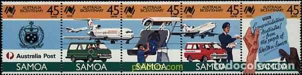 Sellos: 6728 MNH SAMOA 1988 BICENTENARIO DE AUSTRALIA