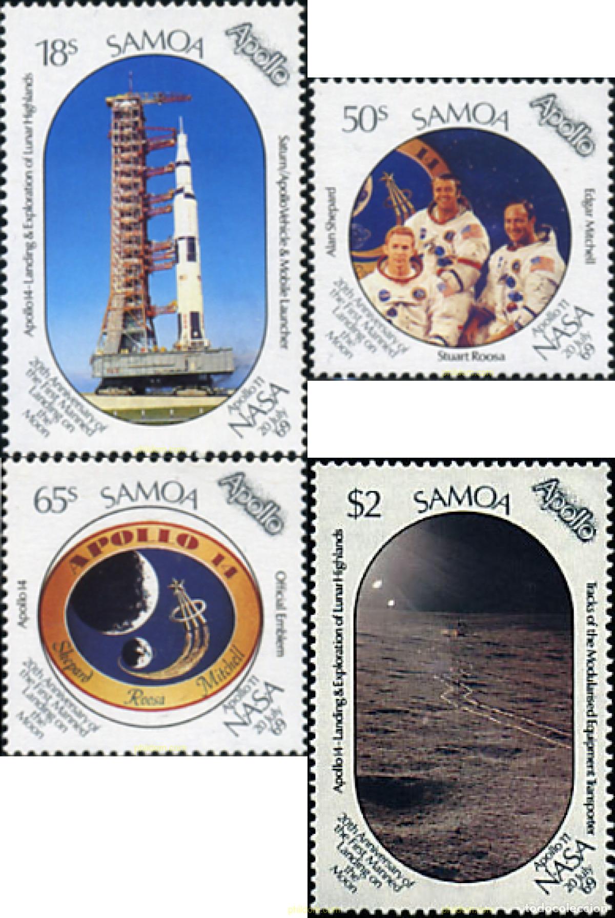 Sellos: 43809 MNH SAMOA 1989 20 ANIVERSARIO DEL PRIMER HOMBRE EN LA LUNA