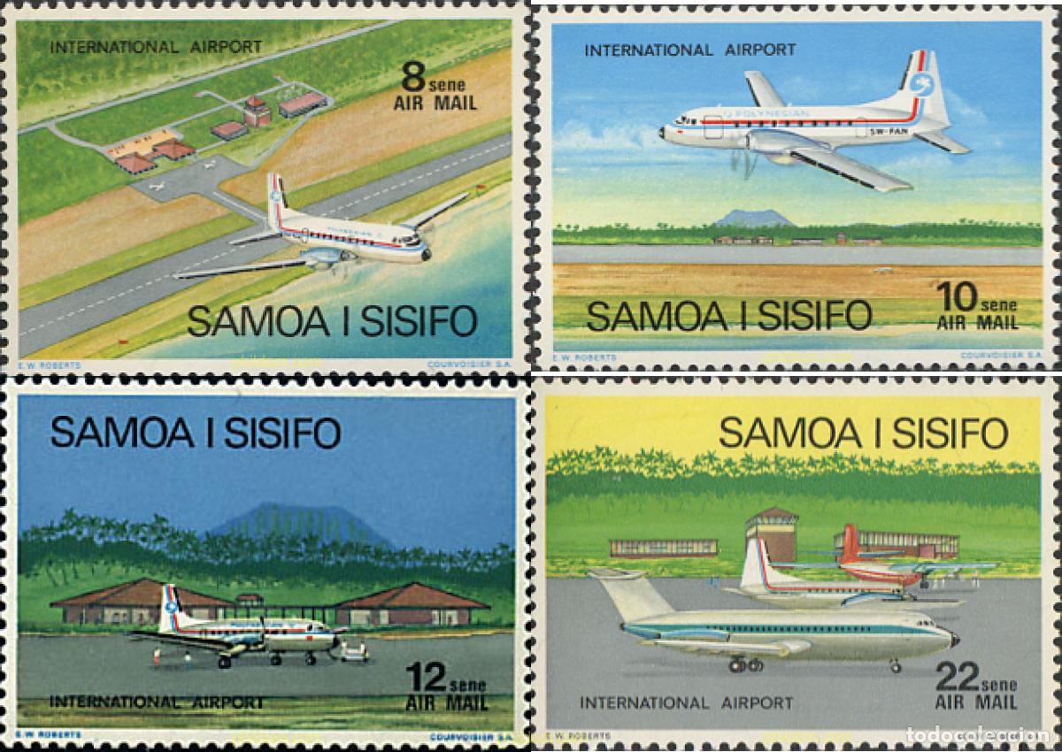 Sellos: 43780 MNH SAMOA 1973 AEROPUERTO INTERNACIONAL DE FALEOLO