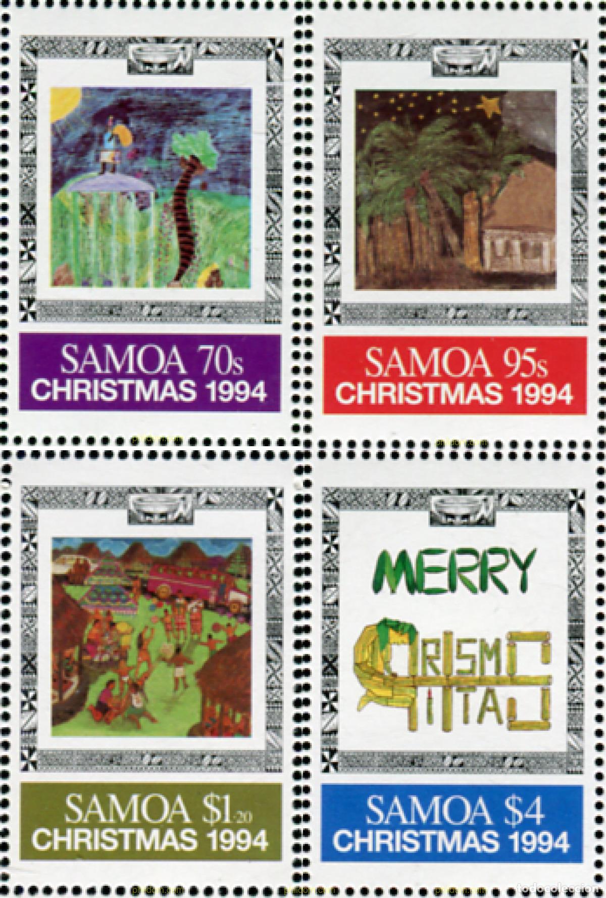 Sellos: 43811 MNH SAMOA 1994 NAVIDAD