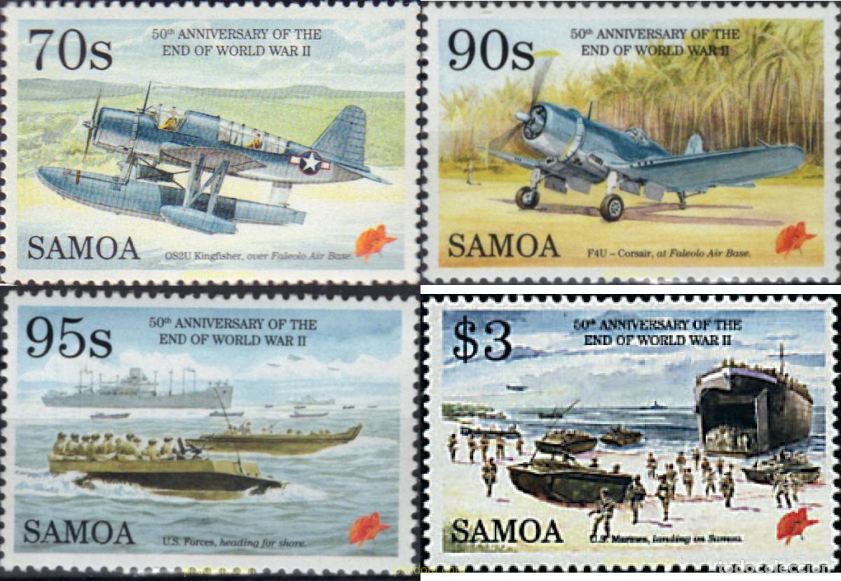 Sellos: 45558 MNH SAMOA 1995 50 ANIVERSARIO DE LA SEGUNDA GUERRA MUNDIAL