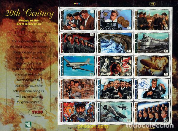 Sellos: 59987 MNH MARSHALL Islas 1998 EL SIGLO XX
