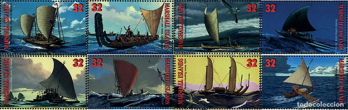 Sellos: 44341 MNH MARSHALL Islas 1998 CANOAS DEL PACIFICO