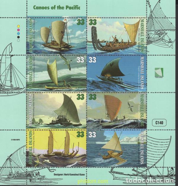 Sellos: 656448 MNH MARSHALL Islas 1998 CANOAS DEL PACIFICO