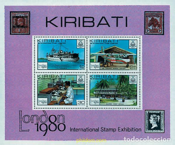 Sellos: 42606 MNH KIRIBATI 1980 LONDON 80. EXPOSICION FILATELICA INTERNACIONAL